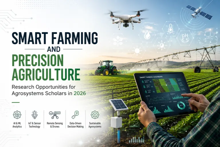 Smart Farming and Precision Agriculture: Research Opportunities for Agrosystems Scholars in 2026