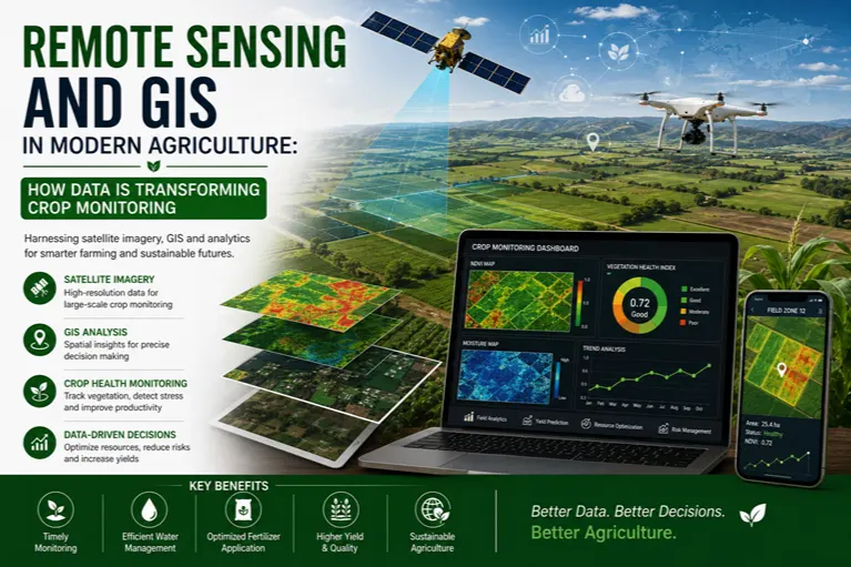 Remote Sensing and GIS in Modern Agriculture: How Data Is Transforming Crop Monitoring